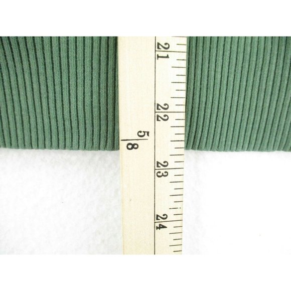 Aeropostale Sweater Hoodie Women's Medium Green Full Zip Long Sleeve - Picture 7 of 8